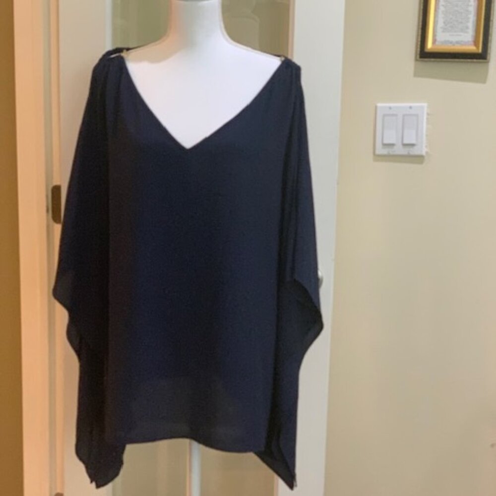 Michael Kors Navy Top Sz L/XL